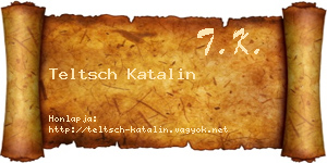 Teltsch Katalin névjegykártya